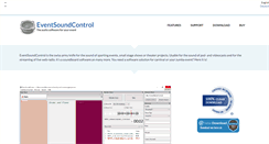 Desktop Screenshot of eventsoundcontrol.com